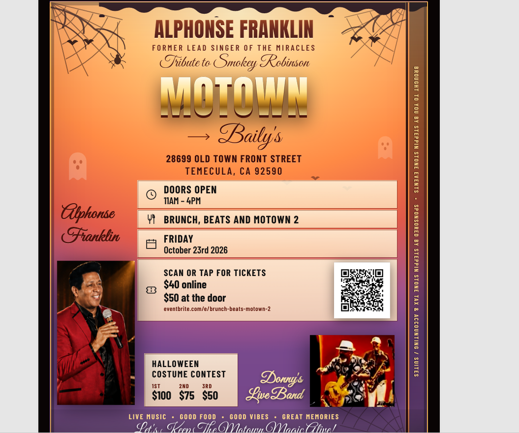 BRUNCH, BEATS AND MOTOWN 2 poster