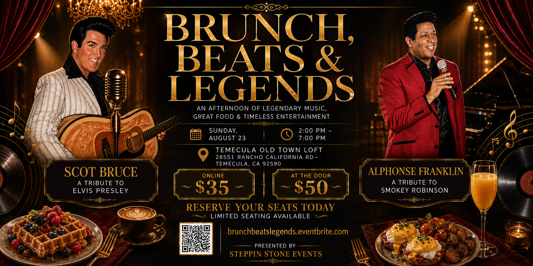 Brunch, Beats & Legends event poster